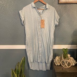 Boho Dress with Slight Fringe and Pockets!!